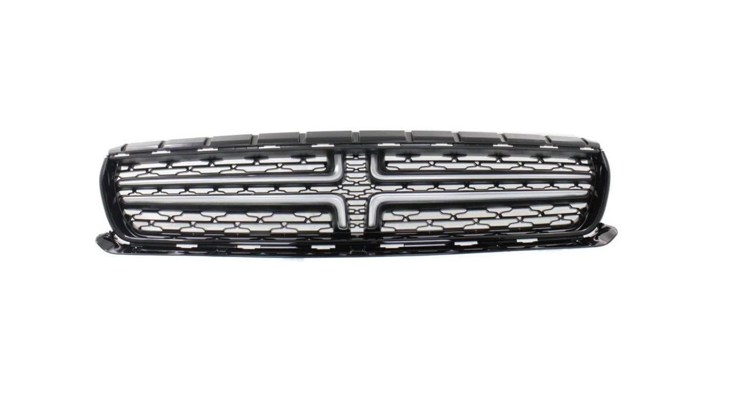 Calandre Dodge Charger 2015-2021 chromée à motif croix et maille noire teintée (sauf Scat Pack/SRT/Hellcat), CH1200391