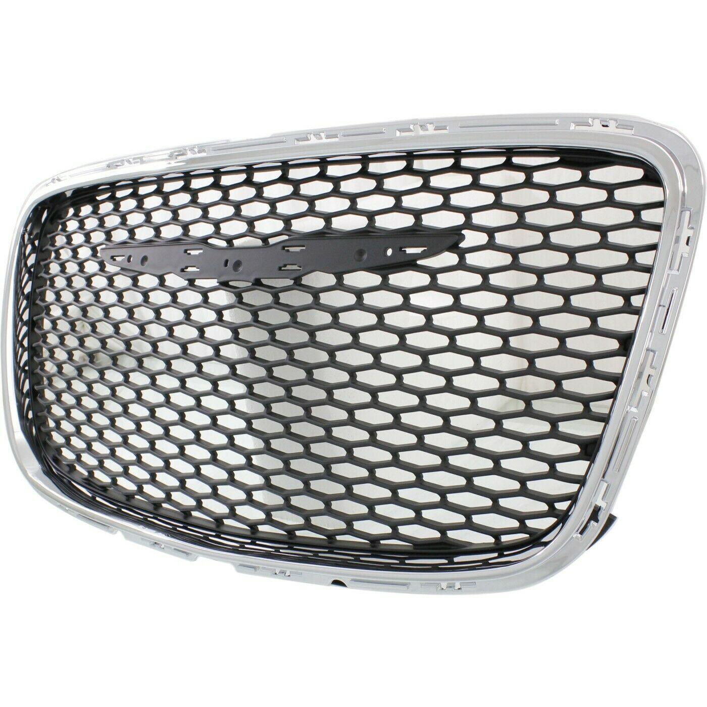Calandre Chrysler 300 2015-2021, maille noire avec chrome, avant, modèle Limited/Touring, CH1200395
