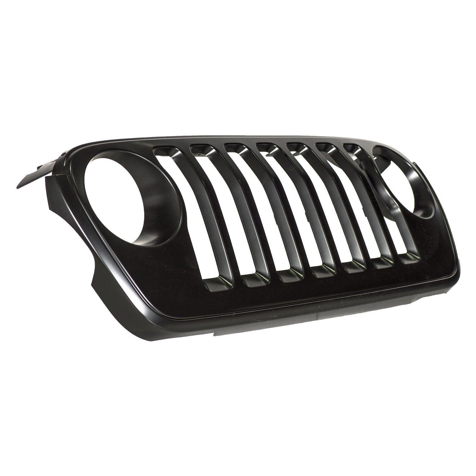 Calandre Jeep Wrangler 2018-2021 apprêtée noire, à utiliser sans moulure de finition, pour modèle Sport JL, CH1200407