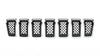 2019-2021 Jeep Cherokee Grille Chrome Front With Black Insert 7-Pc Set