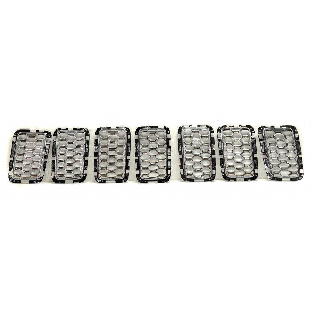Grille chromée 7 pièces pour Jeep Grand Cherokee 2017-2021 (sauf SRT/Trackhawk), CH1201113