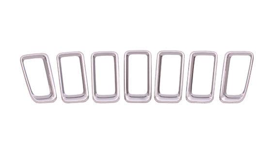 Moulure de calandre chromée pour Jeep Compass 2011-2017 (7 pièces), CH1210111