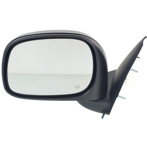 2002-2009 Dodge Ram 1500 Mirror Driver Side Power Heated Textured With Out Tow Manual Fold