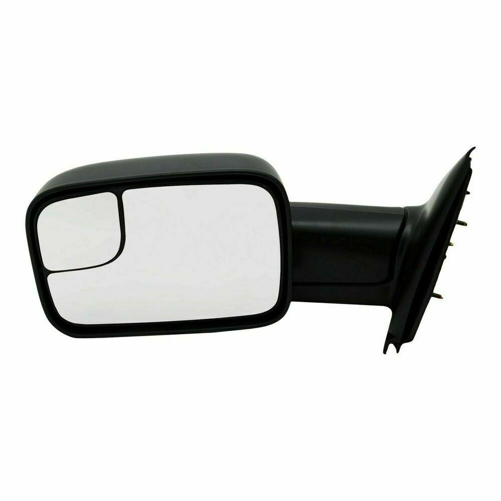 Rétroviseur extérieur côté conducteur pour Dodge Ram Mega Cab 2006-2009, boîte manuelle, avec attelage, finition texturée, CH1320227
