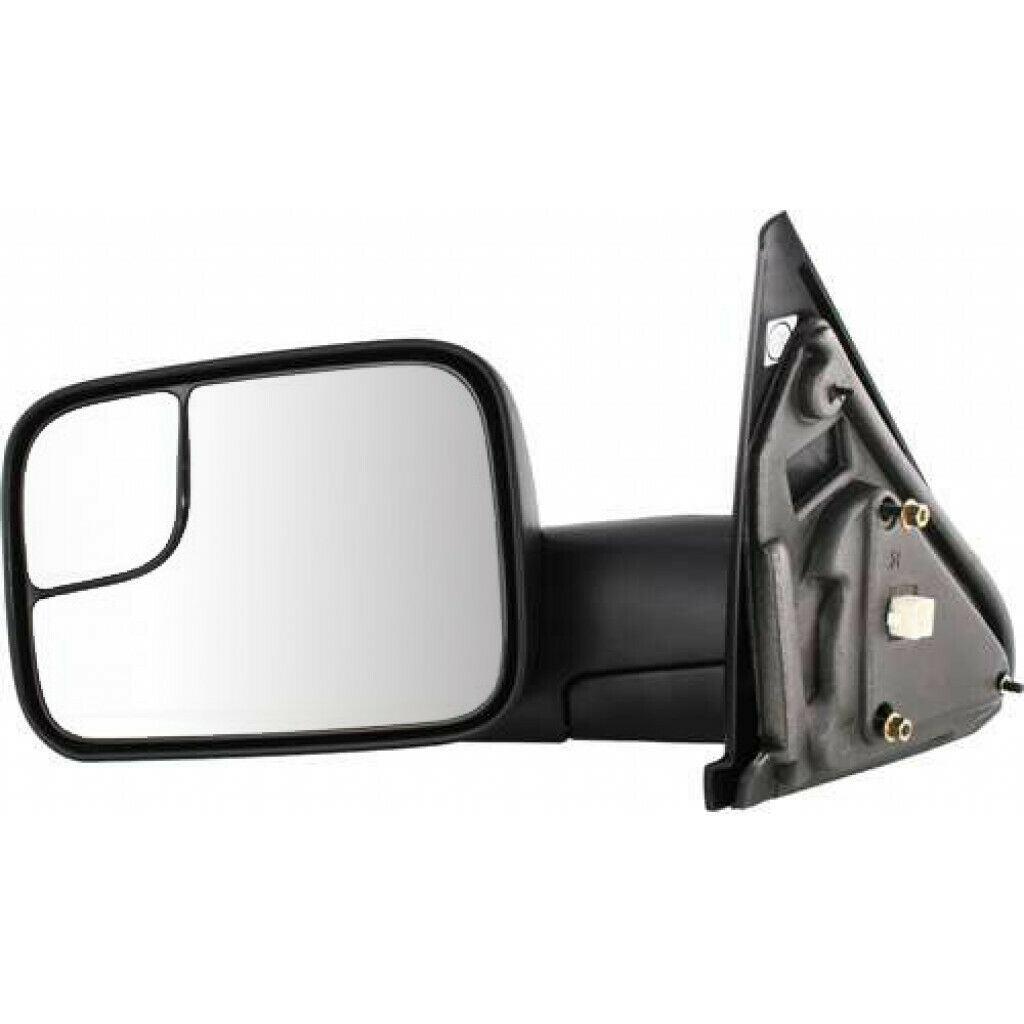 Rétroviseur extérieur côté conducteur pour Dodge Ram 2500 (2003-2009), électrique et chauffant, avec attelage de remorquage, finition texturée, CH1320228