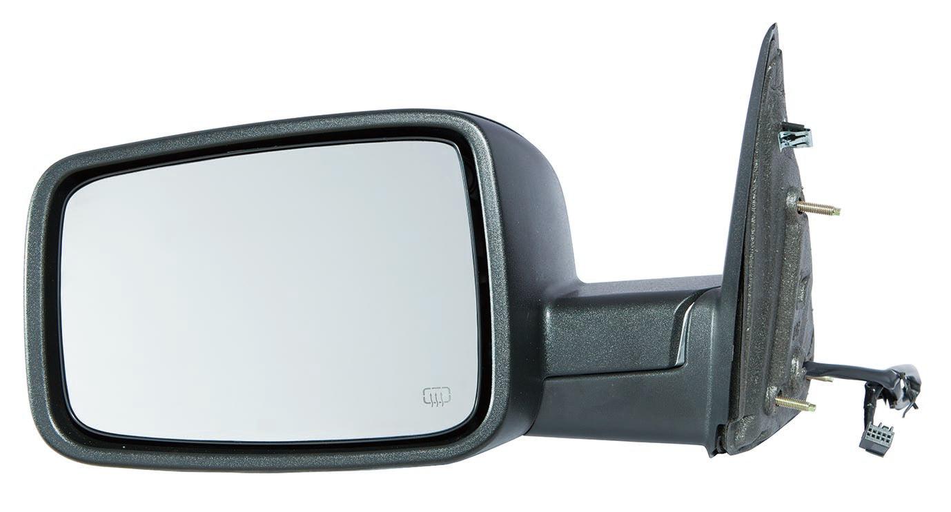 Rétroviseur extérieur côté conducteur pour Ram 1500 2011-2012, électrique, chauffant, texturé, sans clignotant, mémoire ni éclairage de bas de porte, modèle non attelé au remorquage, CH1320303