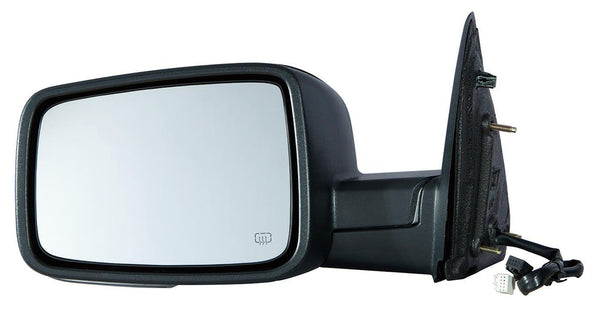 2010 Dodge Ram 3500 Mirror Driver Side Power Textured Heated With Signal/Puddle Lamp With Out Memory/Auto Dimming