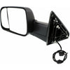 2011-2018 Ram Ram 2500 Mirror Driver Side Manual Textured With Tow