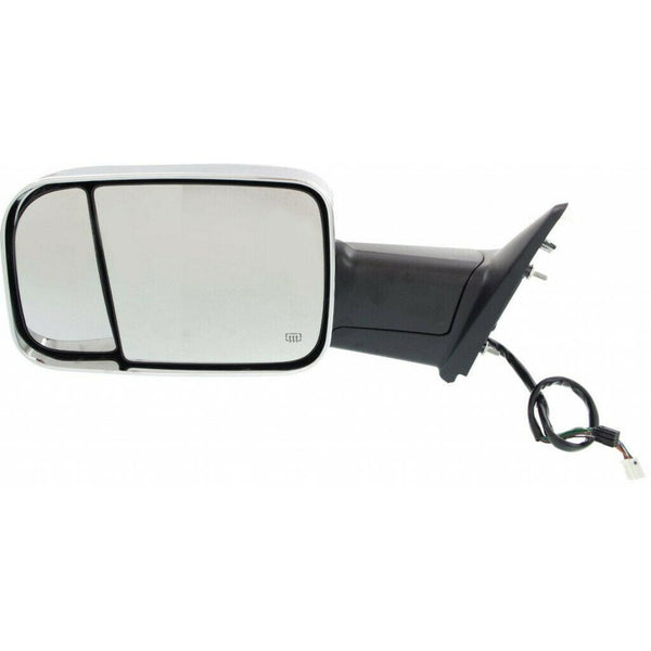 2013-2018 Ram Ram 3500 Mirror Driver Side Power Chrome Heated With Ambient/Signal/Puddle Lamp/Memory/Tow