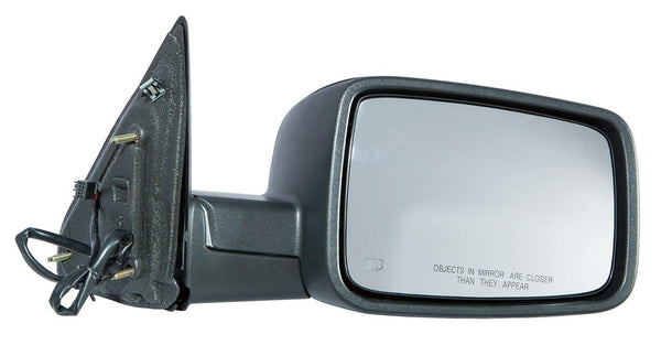 2011-2012 Ram Ram 3500 Mirror Passenger Side Power Heated Textured Without Signal/Memory/Puddle Lamp Non-Tow Type