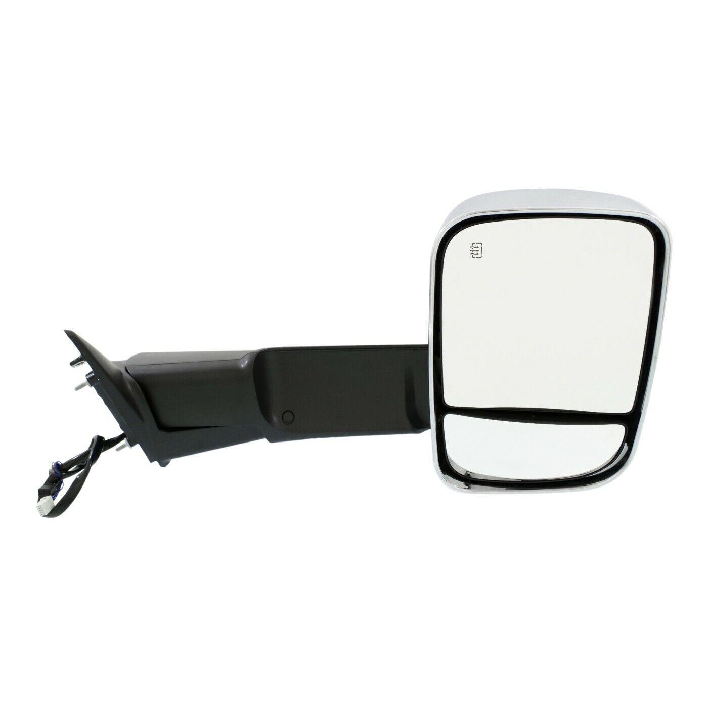 Rétroviseur extérieur côté passager pour Ram 1500 2013-2018, électrique, chromé et chauffant, avec éclairage d'ambiance, clignotant, éclairage de bas de porte, mémoire et fonction remorquage, CH1321351