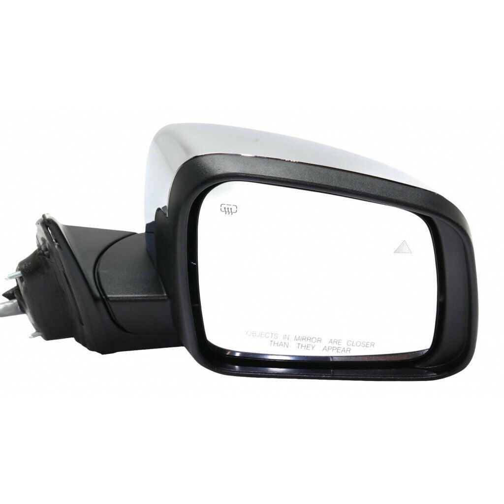 Rétroviseur extérieur côté passager pour Jeep Grand Cherokee 2011-2019, électrique, avec détection d'angle mort, sans atténuation, chromé, CH1321416