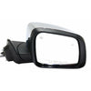 2011-2019 Jeep Grand Cherokee Mirror Passenger Side Power With Blind Spot Detection Without Dimming Chrome