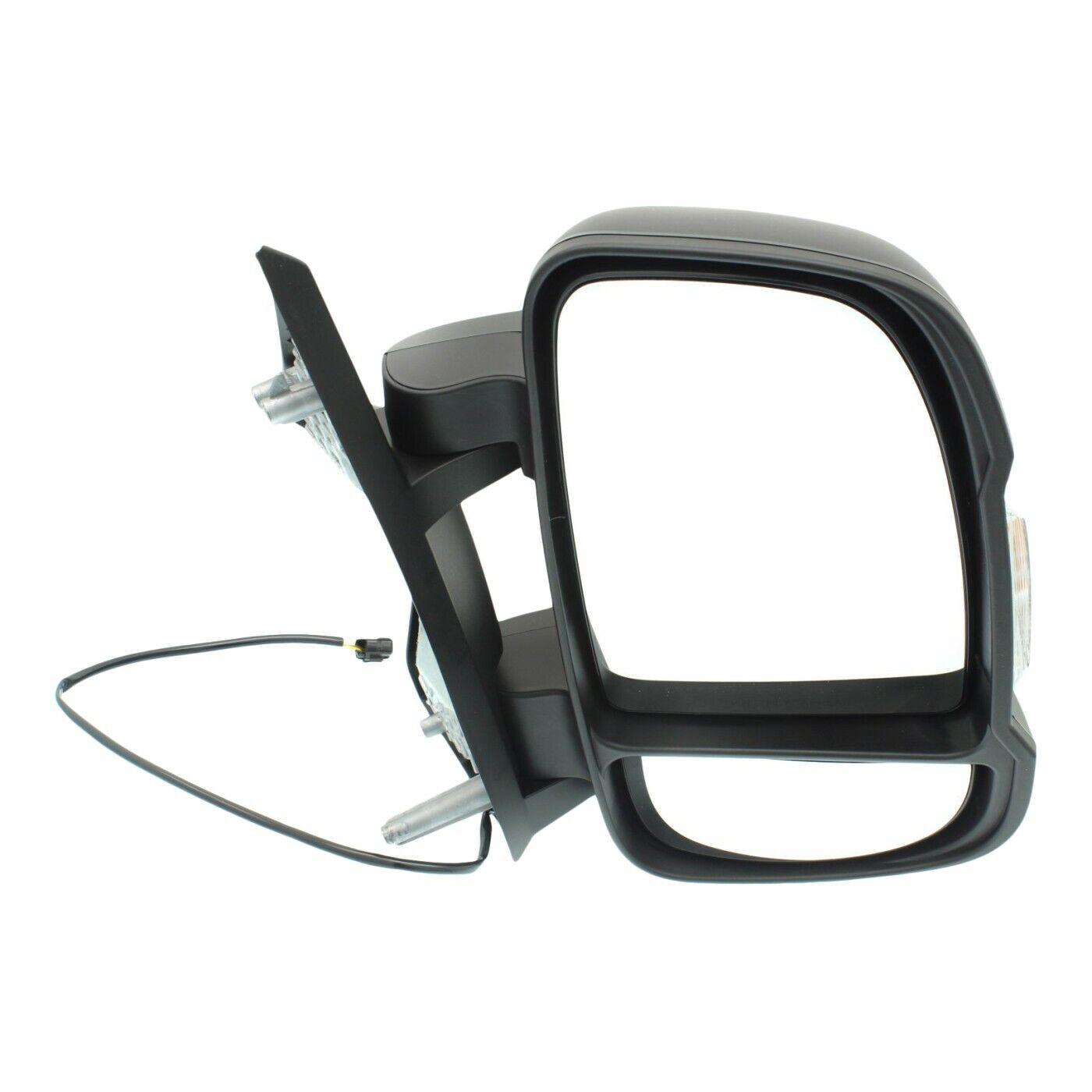 Rétroviseur extérieur côté passager pour Ram Promaster 3500 2015-2019, noir, manuel, avec capteur de clignotant/température, non extensible, sans dégivrage, rabattable manuellement, CH1321417