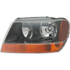 1999-2002 Jeep Grand Cherokee Head Lamp Driver Side Yellow High Quality