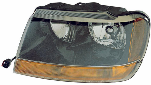 1999-2002 Jeep Grand Cherokee Head Lamp Driver Side Yellow High Quality