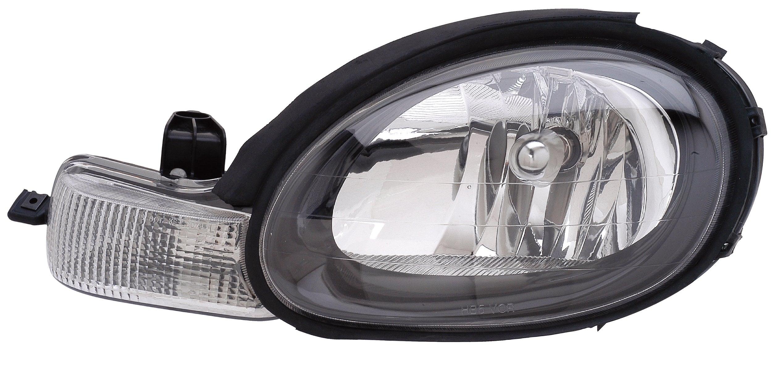 Phare avant côté conducteur Dodge Neon 2001, contour noir, CH2502127V