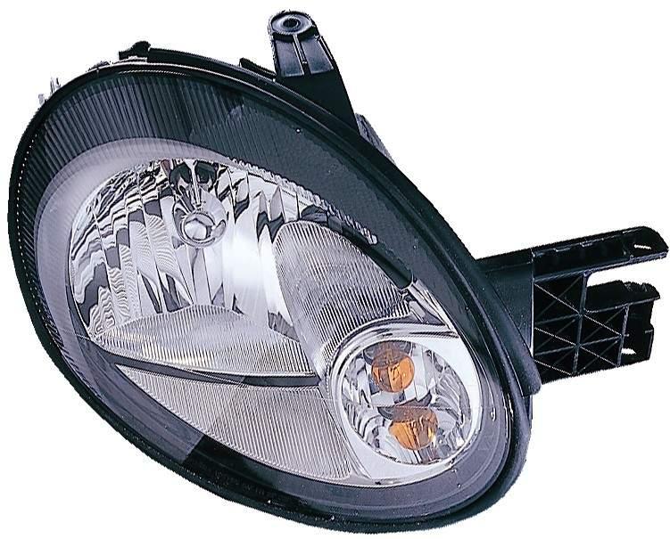 Phare avant côté conducteur Dodge Neon 2003, contour noir, CH2502139V