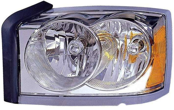 Head Lamp Driver Side Dodge Dakota 2005 (Without Black Bezel) Capa , Ch2502159C