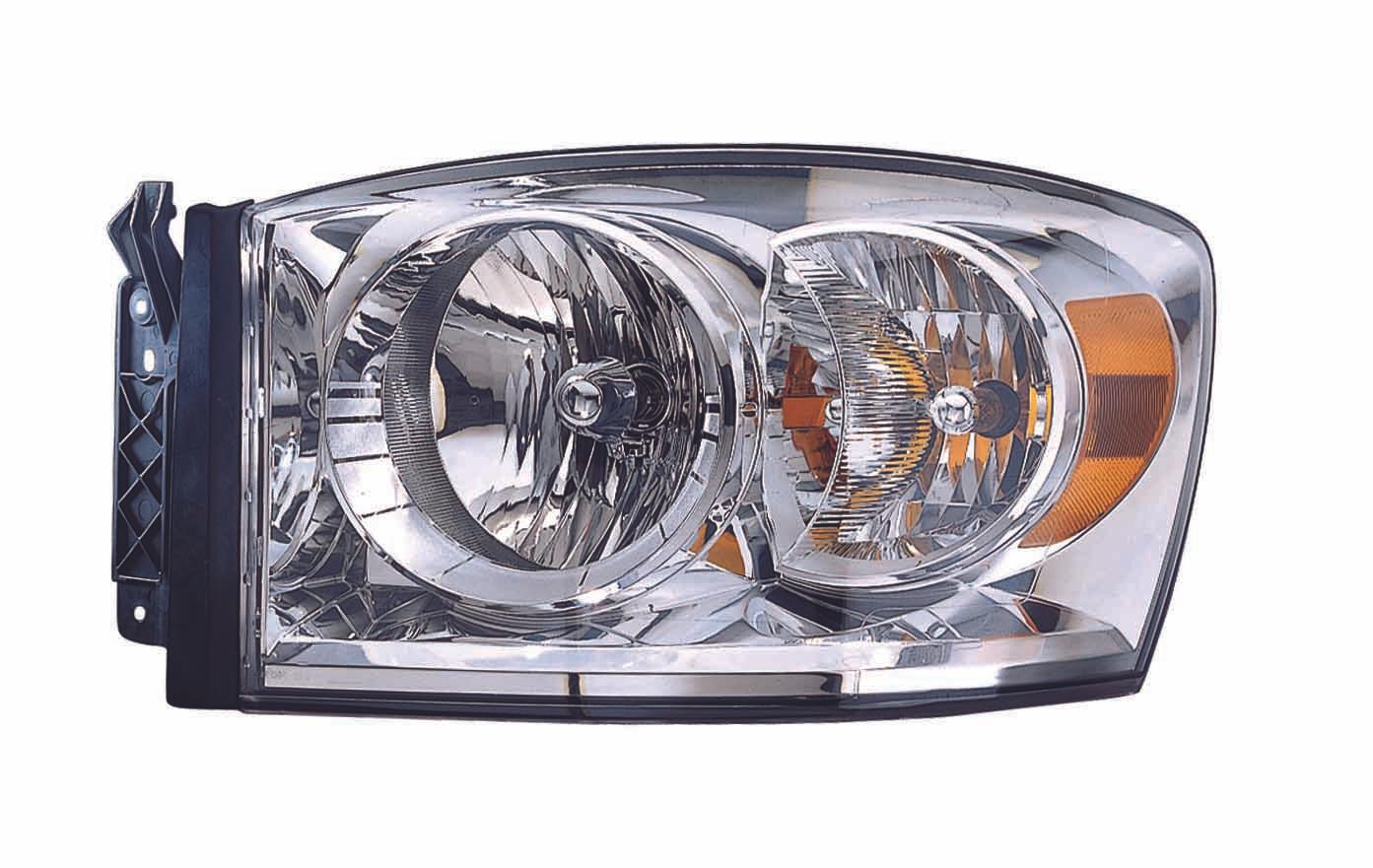 Phare avant côté conducteur pour Dodge Ram Mega Cab 2007-2009 (sans clignotant inférieur orange, haute qualité), CH2502180