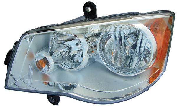 Head Lamp Driver Side Chrysler Town Country 2008-2016 Halogen High Quality , CH2502192