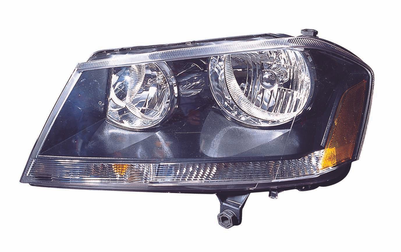 Phare avant côté conducteur pour Dodge Avenger 2009-2014, modèle RT (entourage noir), haute qualité, CH2502194