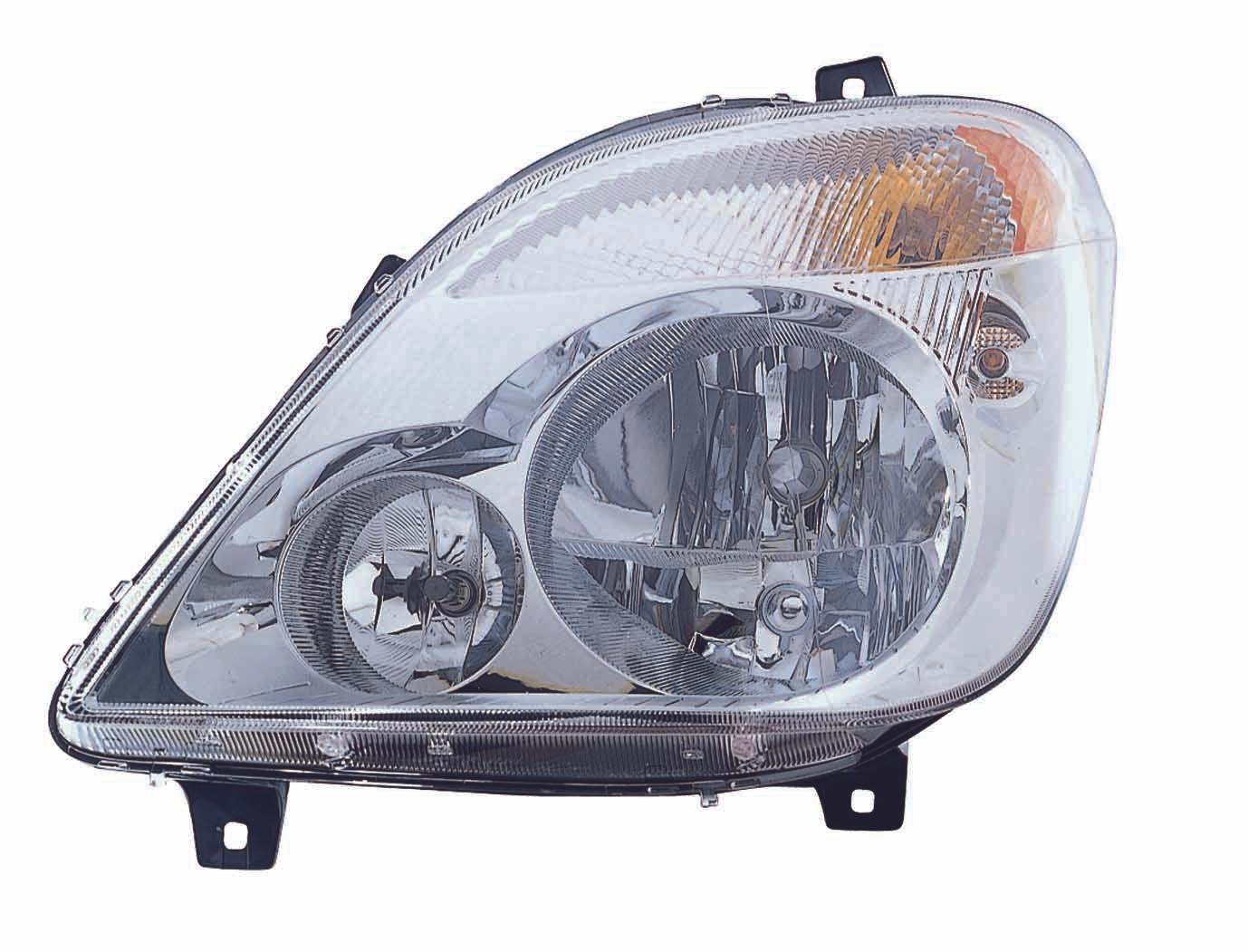 Phare avant gauche (côté conducteur) pour Mercedes Sprinter 3500 (2010-2013), halogène haute qualité, CH2502198