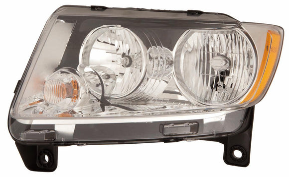 2011-2013 Jeep Grand Cherokee Head Lamp Driver Side Halogen