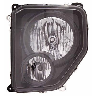 Phare avant côté conducteur Jeep Liberty 2010-2012 halogène, contour noir, haute qualité, CH2502227