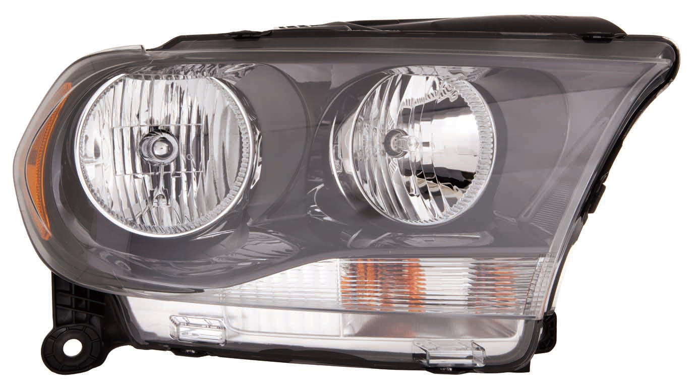Phare avant gauche halogène avec garniture noire pour Dodge Durango 2011-2013, référence CH2502229C - Hunt Parts