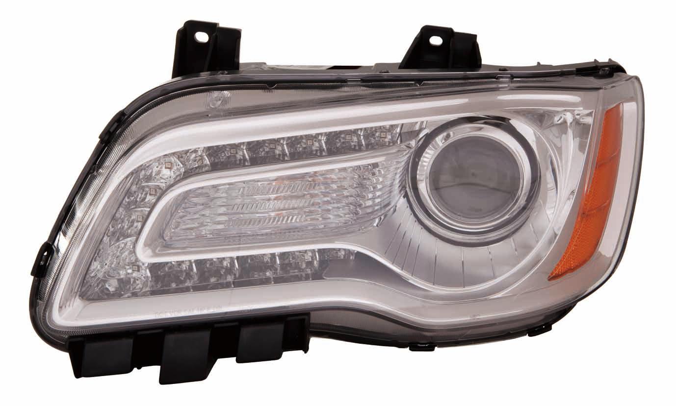 Phare avant côté conducteur pour Chrysler 300 (2011-2014), halogène, enjoliveur chromé de haute qualité, CH2502231