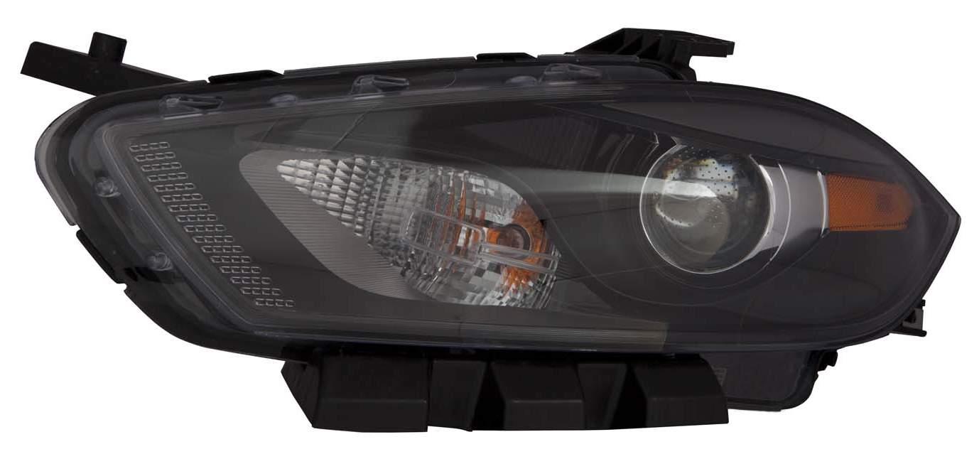 Phare avant côté conducteur pour Dodge Dart 2013-2015, halogène, contour noir, haute qualité, CH2502240