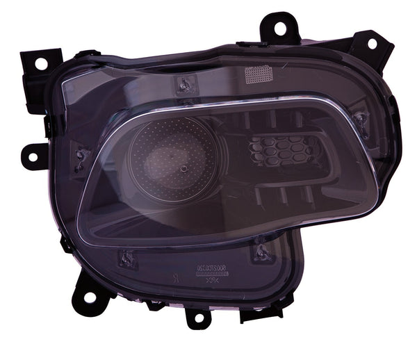 Head Lamp Driver Side Jeep Cherokee 2014-2016 Halogen Black Bezel Capa , Ch2502249C