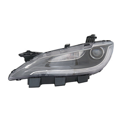 Phare avant côté conducteur pour Chrysler 200 Berline 2015-2017 sans feu de jour à LED, enjoliveur chromé, référence CH2502260C - Hunt Parts