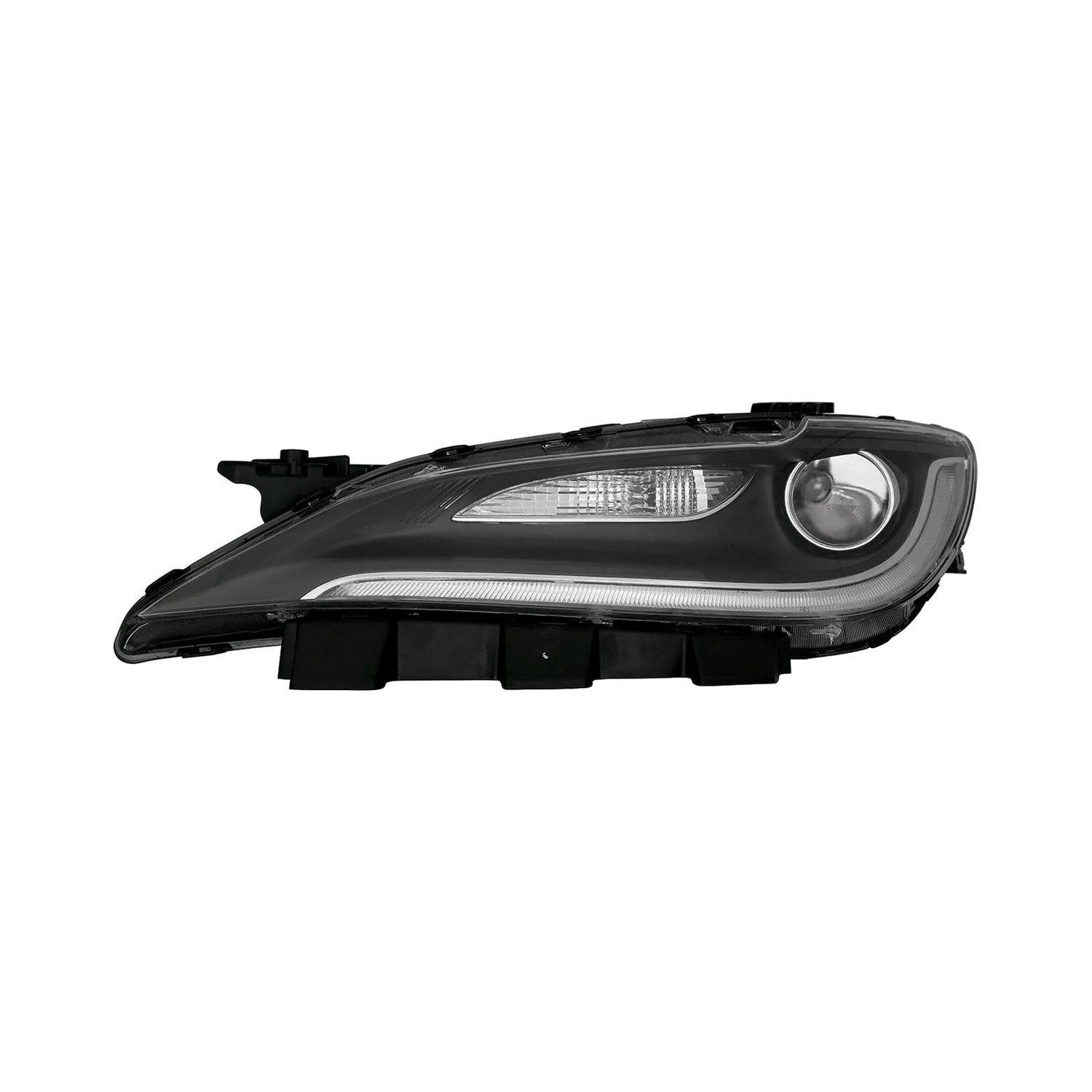 Phare avant côté conducteur Chrysler 200 Berline 2015-2016 HID avec feux de jour à LED, garniture noire, CH2502263C - Hunt Parts