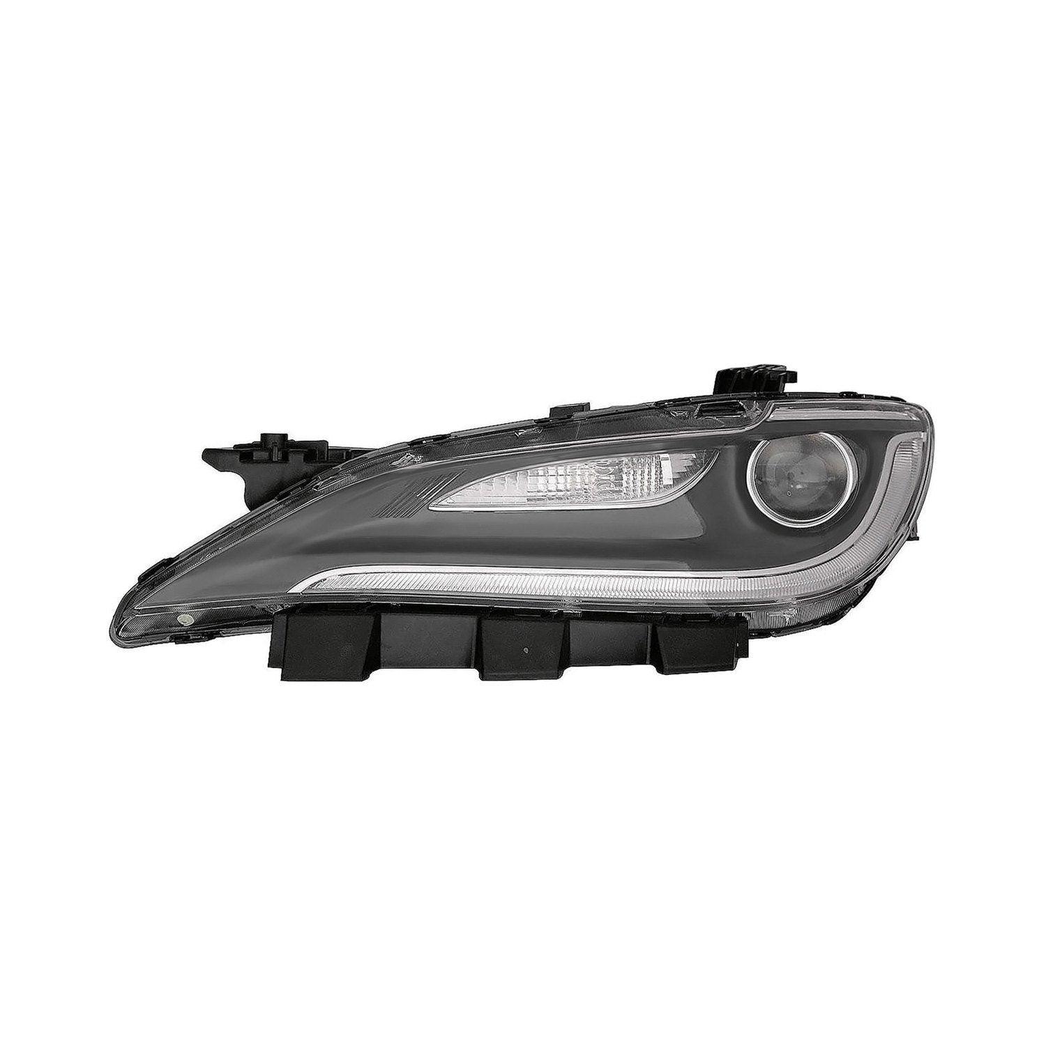 Phare avant côté conducteur pour Chrysler 200 Berline 2015-2016, avec phare HID, feux de jour à LED et garniture chromée de haute qualité, CH2502264