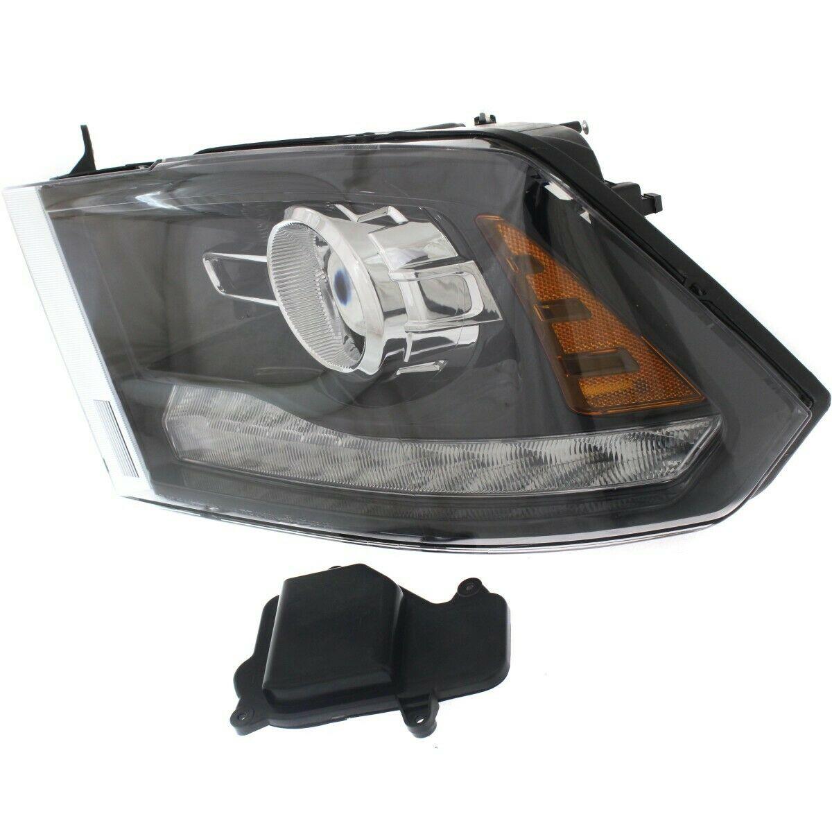 Phare avant côté conducteur pour Ram 2500 2016-2018, projecteur halogène, contour noir, qualité économique, CH2502289U