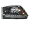 Head Lamp Driver Side Ram Ram 1500 2016-2018 Halogen Projector Black Bezel Capa , Ch2502289C