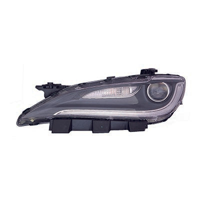 Phare avant gauche (côté conducteur) pour Chrysler 200 Berline 2016-2017, halogène avec LED et enjoliveur chromé, référence CH2502293C - Hunt Parts
