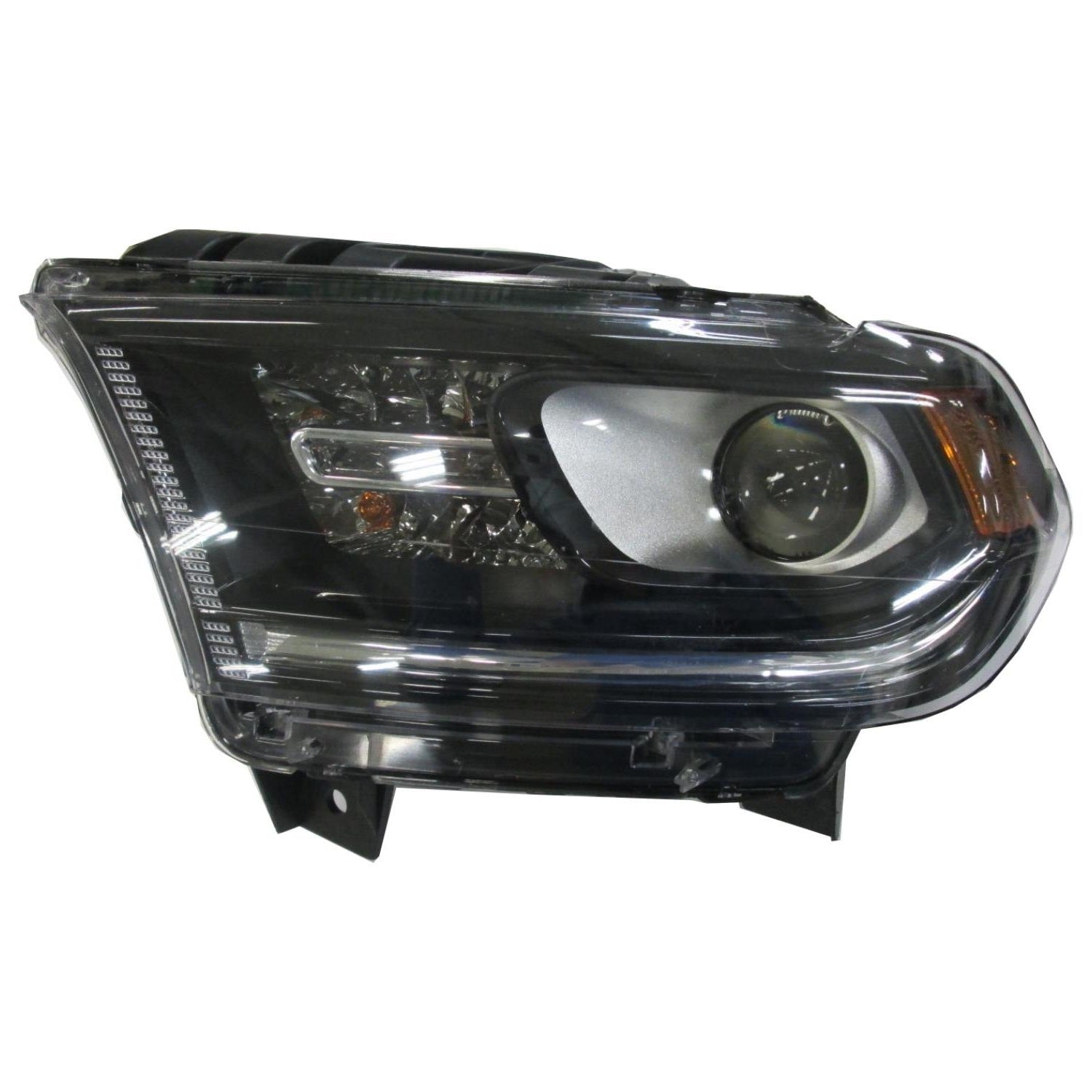 Phare avant côté conducteur pour Dodge Durango 2016-2020, sans ampoule LED, avec enjoliveur noir, référence CH2502302C - Hunt Parts