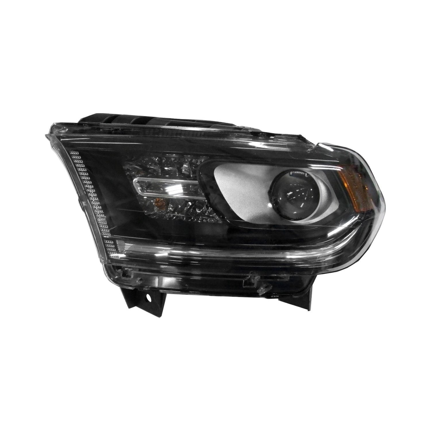 Phare avant côté conducteur pour Dodge Durango 2016-2020 sans ampoule LED, enjoliveur chromé, référence CH2502303C - Hunt Parts