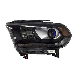 Phare avant côté conducteur pour Dodge Durango 2016-2020, halogène, contour noir, avec feu de jour à LED, référence CH2502305C - Hunt Parts