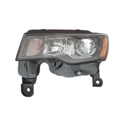 Phare avant gauche halogène avec enjoliveur noir pour Jeep Grand Cherokee 2017-2021, référence CH2502309C - Hunt Parts