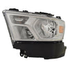 2019-2020 Ram Ram 1500 Head Lamp Driver Side Halogen With Chrome Trim Economy Quality