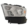 Head Lamp Driver Side Ram Ram 1500 2019-2022 Halogen With Chrome Trim High Quality , Ch2502329