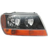 1999-2002 Jeep Grand Cherokee Head Lamp Passenger Side Yellow High Quality