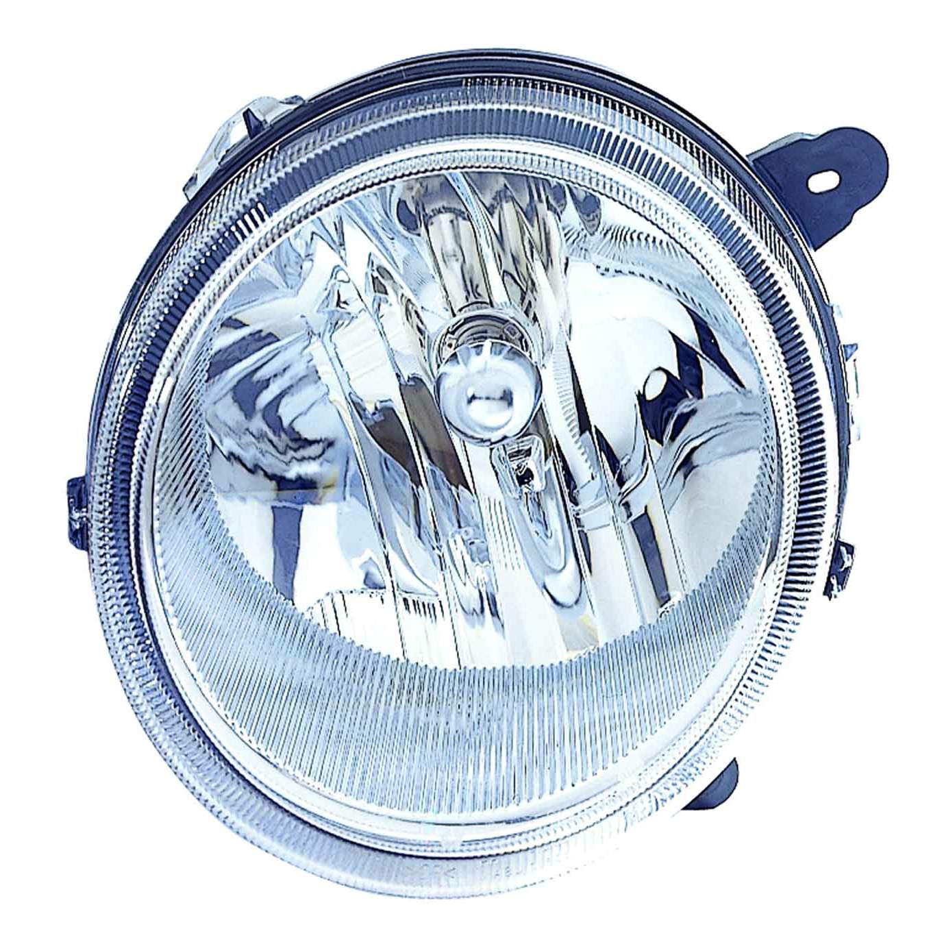 Phare avant côté passager pour Jeep Compass 2007-2010 sans correcteur d'assiette automatique, CH2503176C - Hunt Parts