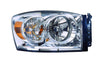 Head Lamp Passenger Side Dodge Ram Mega Cab 2007-2009 Without Lower Amber Capa , Ch2503180C