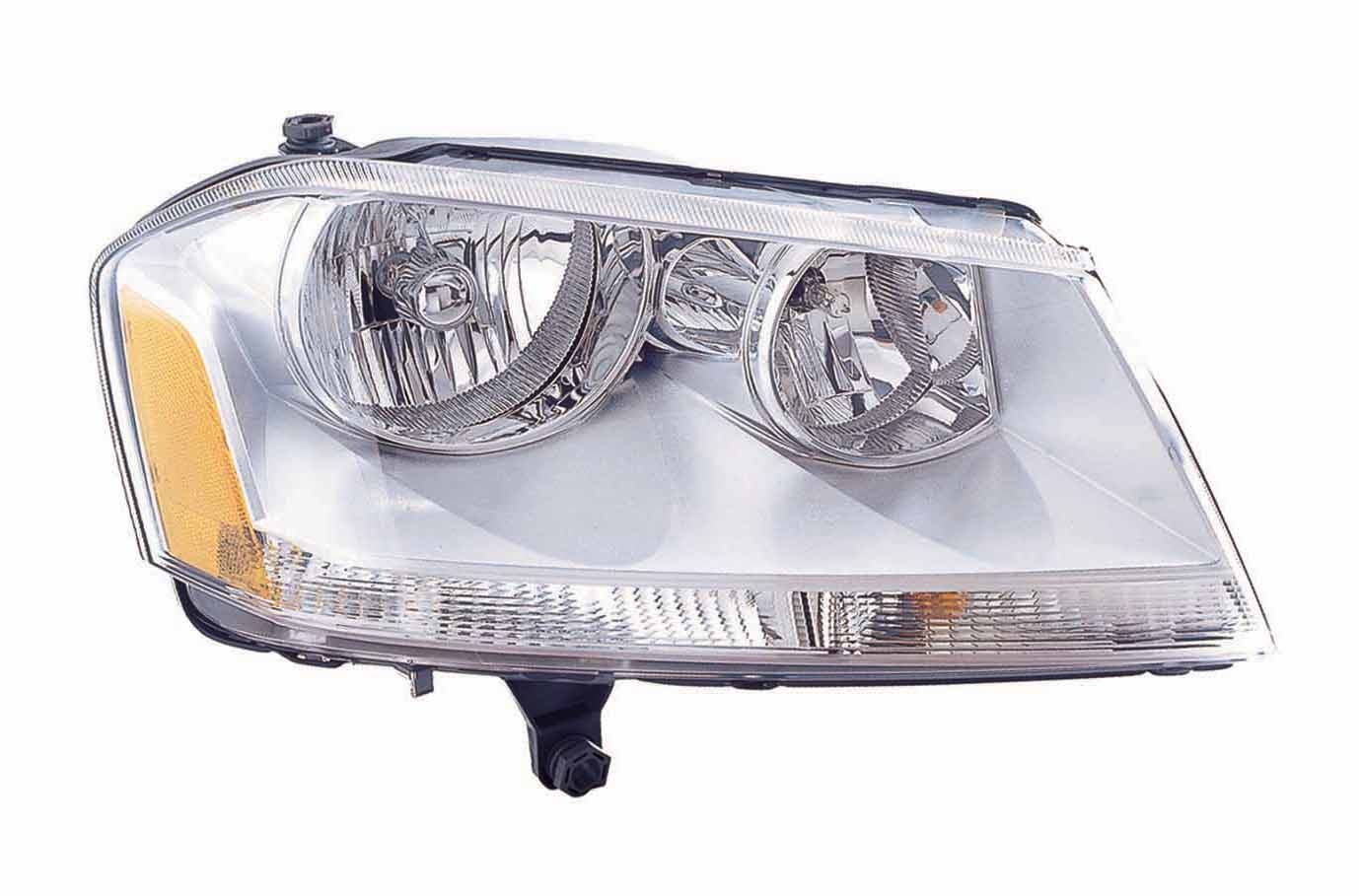 Phare avant côté passager Dodge Avenger 2008-2014, boîtier chromé, référence CH2503182C - Hunt Parts