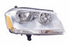 Head Lamp Passenger Side Dodge Avenger 2008-2014 Chrome Housing Capa , Ch2503182C